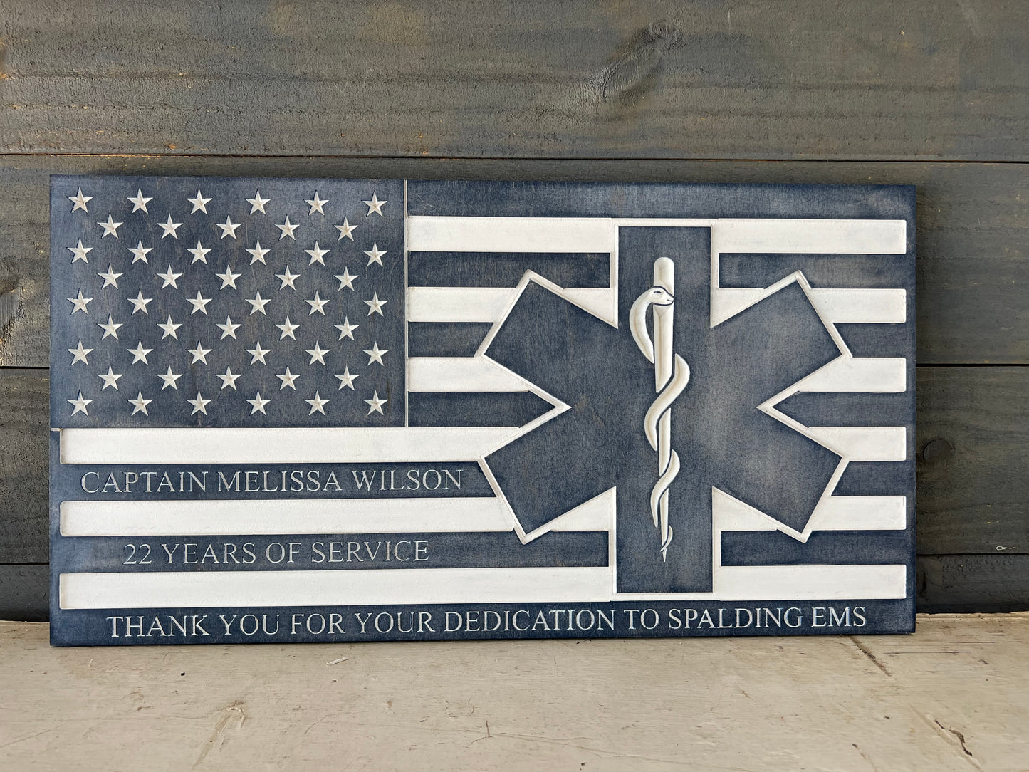 EMT or Paramedic Custom Flag