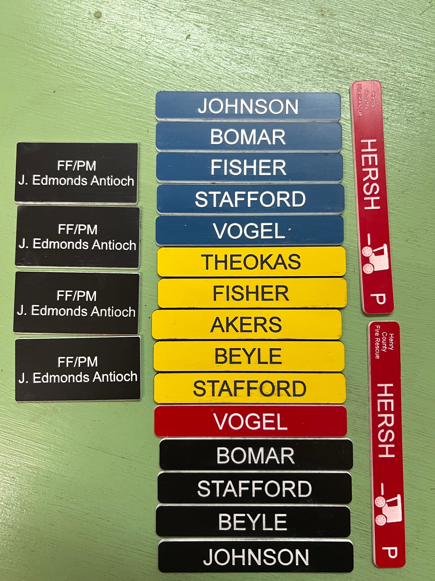 Accountability Tags for Fire Department Command