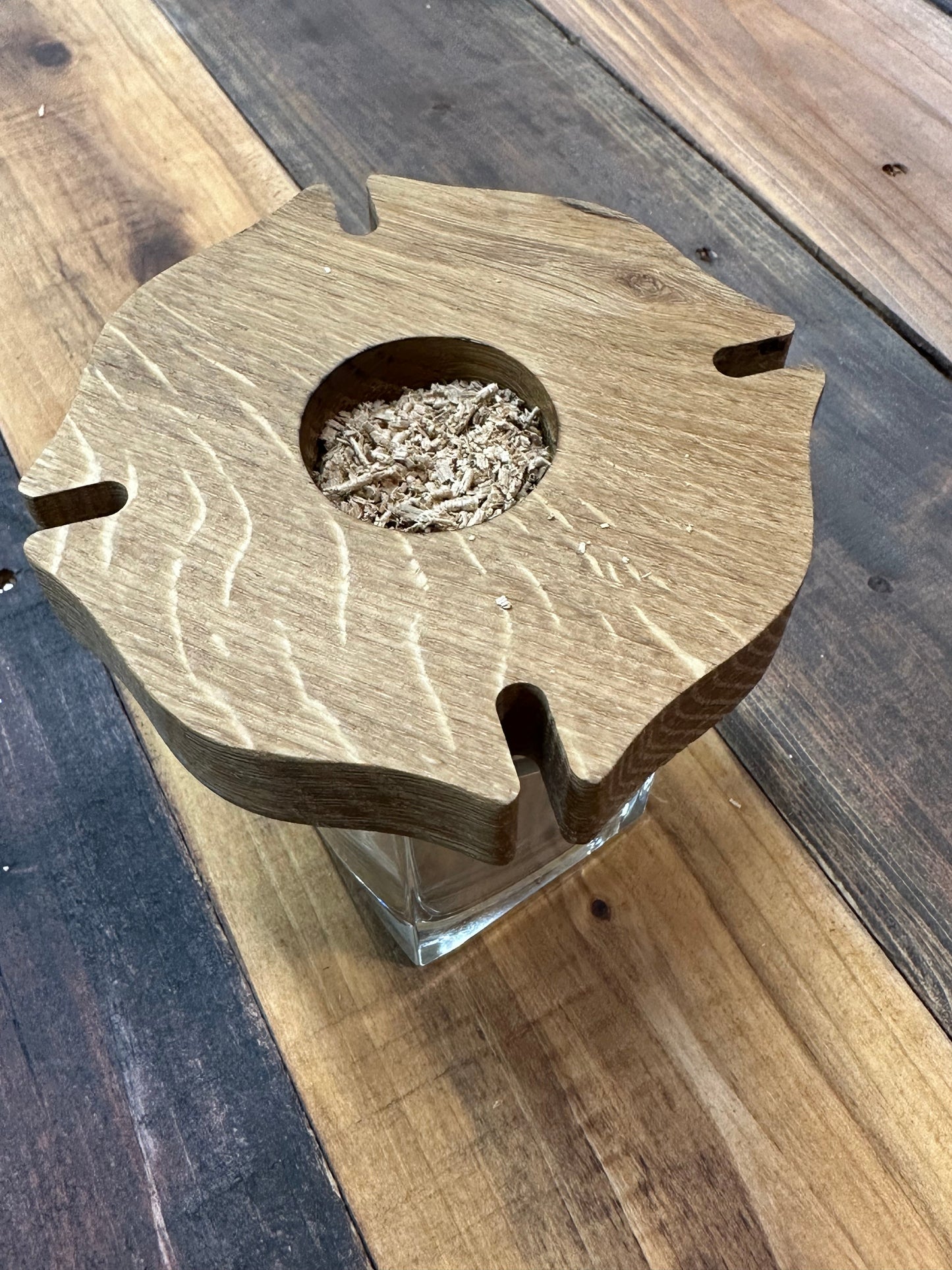 Firefighter Maltese Cross-Shaped Whiskey Smoker