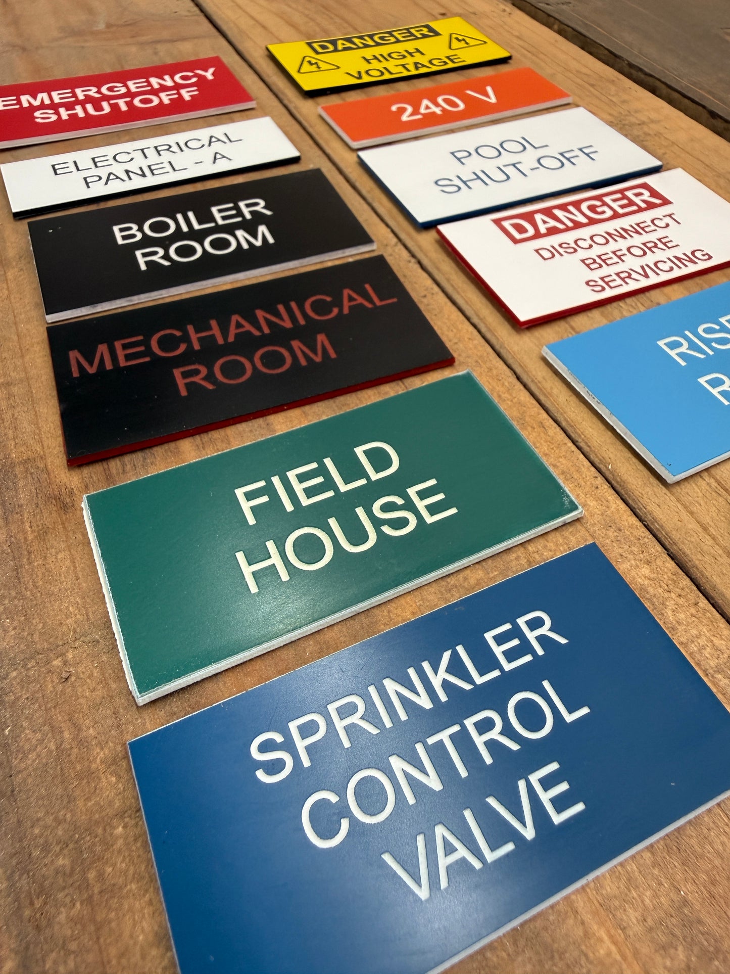 Industrial Equipment Tag | Custom Engraved Equipment Label