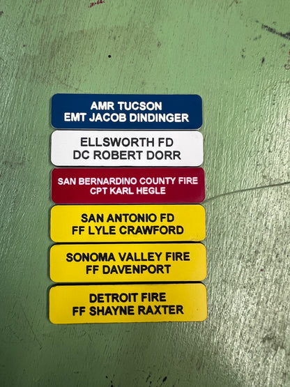 Accountability Tags for Fire Department Command