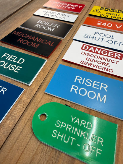 Electrical Panel Labels | Custom Engraved Breaker Panel Label