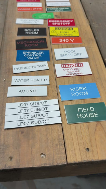 Electrical Panel Labels | Custom Engraved Breaker Panel Label